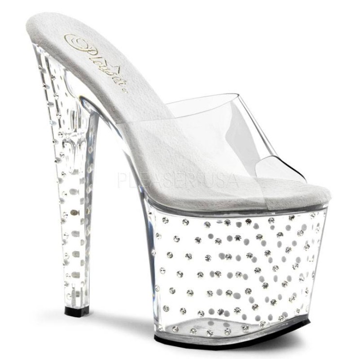 SANDALI STRASS TACCO 19 CM      