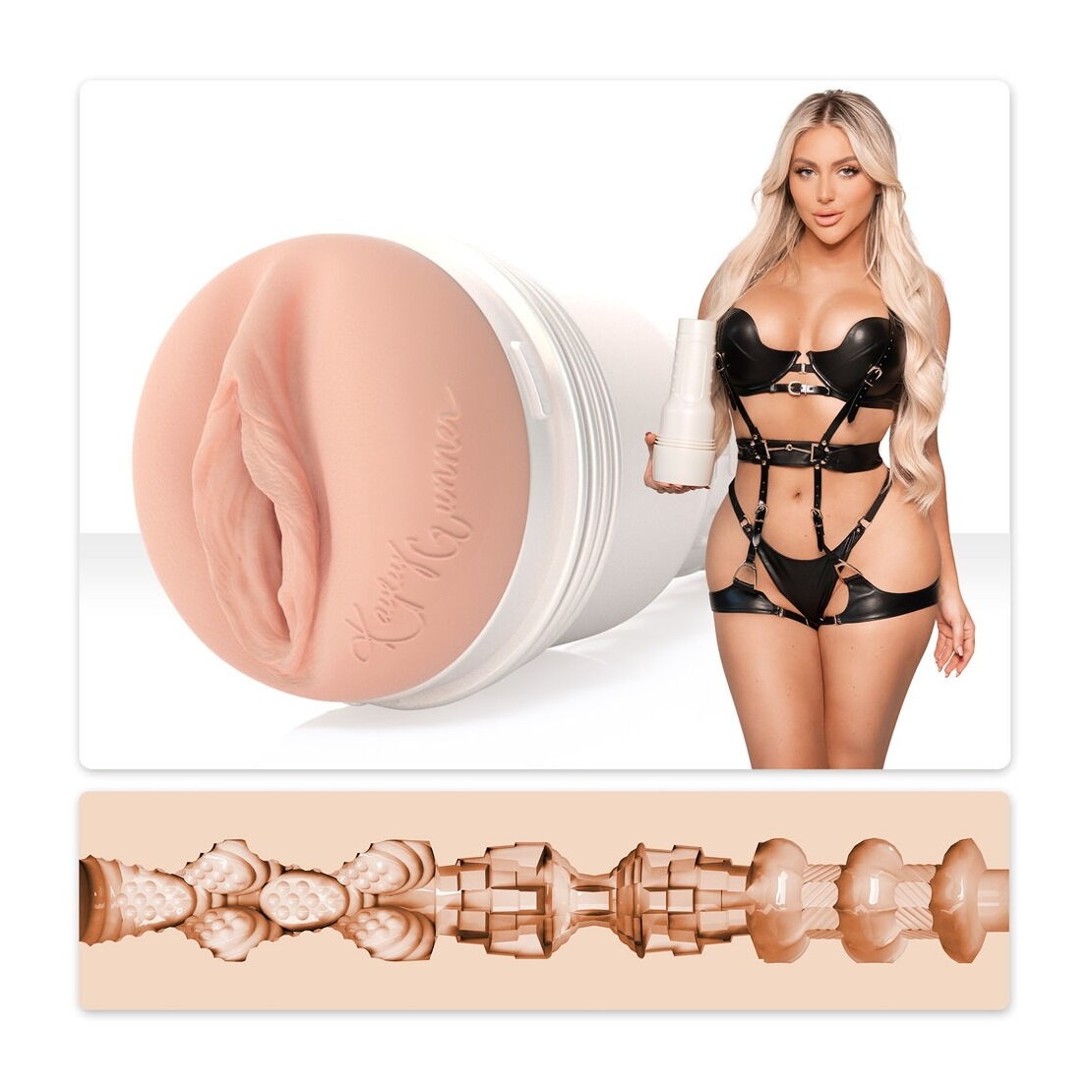 KAYLEY GUNNER FLESHLIGHT MASTURBATORE MASCHILE...