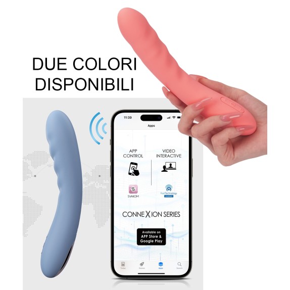 VIBRATORE PUNTO G MOVIMENTO SU E GIÙ E APP A DISTANZA & WEBCAM AVA NEO