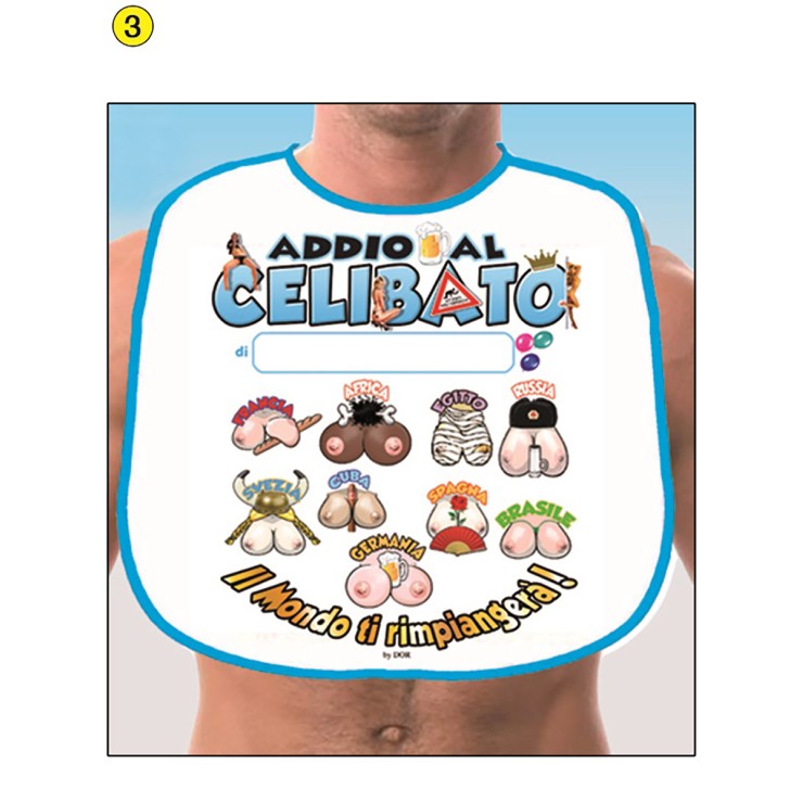 BAVAGLIO SEXY SCHERZOSO ADDIO AL CELIBATO IL MONDO TI...