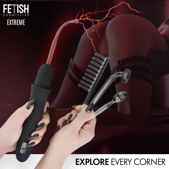 copy of D-244817 (Rif.)  8435565959821 (EAN-13) FETISH SUBMISSIVE - HIGH FREQUENCY ELECTROSTIMULATION WAND