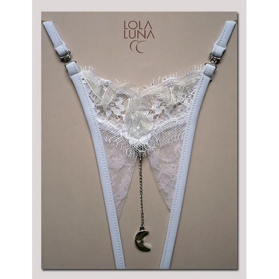 copy of PERIZOMA SEXY DA DONNA APERTO BIANCO CON GIOIELLO LUNA HONEYMOON LOLA LUNA