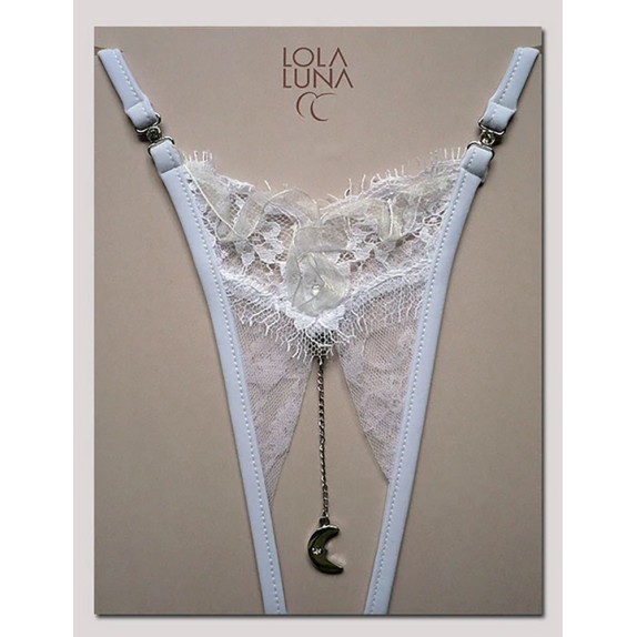 copy of PERIZOMA SEXY DA DONNA APERTO BIANCO CON GIOIELLO LUNA HONEYMOON LOLA LUNA