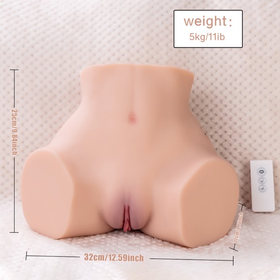 LORNA BACINO REALISTICO CON SUZIONE E VIBRAZIONE WIRELESS 2 FORI
