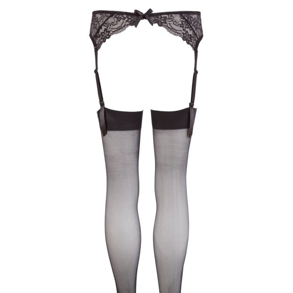 SET REGGICALZE IN PIZZO FLOREALE CON CALZE VELATE INCLUSE