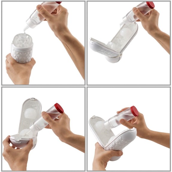 FLIP FLEXY MASTURBATORE UOMO APRIBILE E GUAINA CON ANELLI TENGA