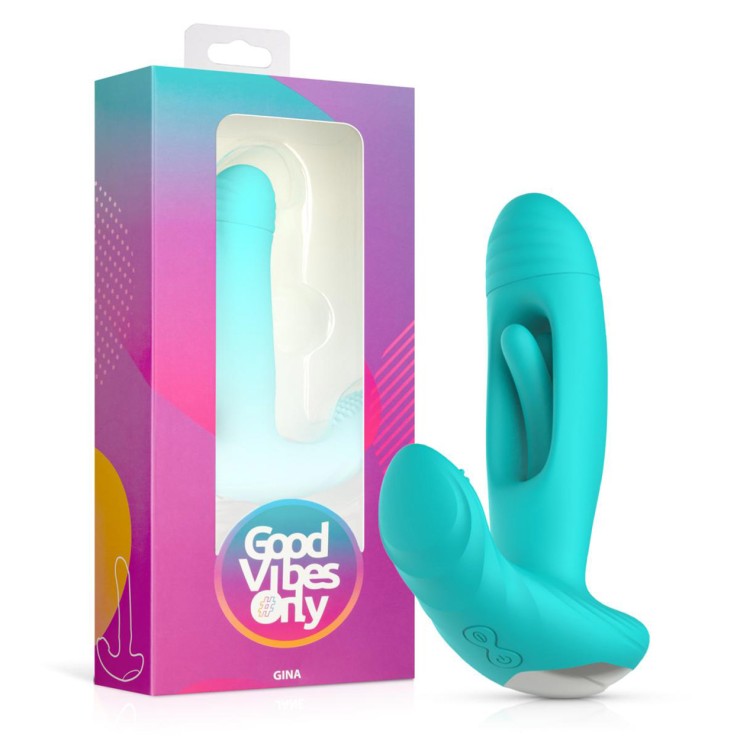 VIBRATORE DOPPIO PER IL PUNTO G CON LINGUA INTERNA E PER...