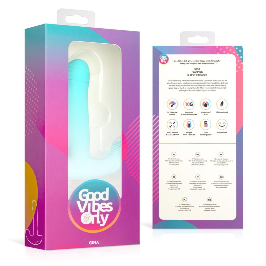 VIBRATORE DOPPIO PER IL PUNTO G CON LINGUA...