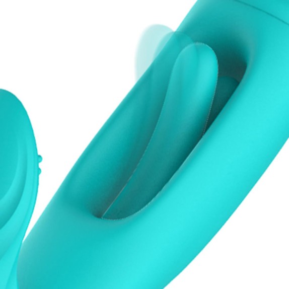 VIBRATORE DOPPIO PER IL PUNTO G CON LINGUA INTERNA E PER CLITORIDE GINA