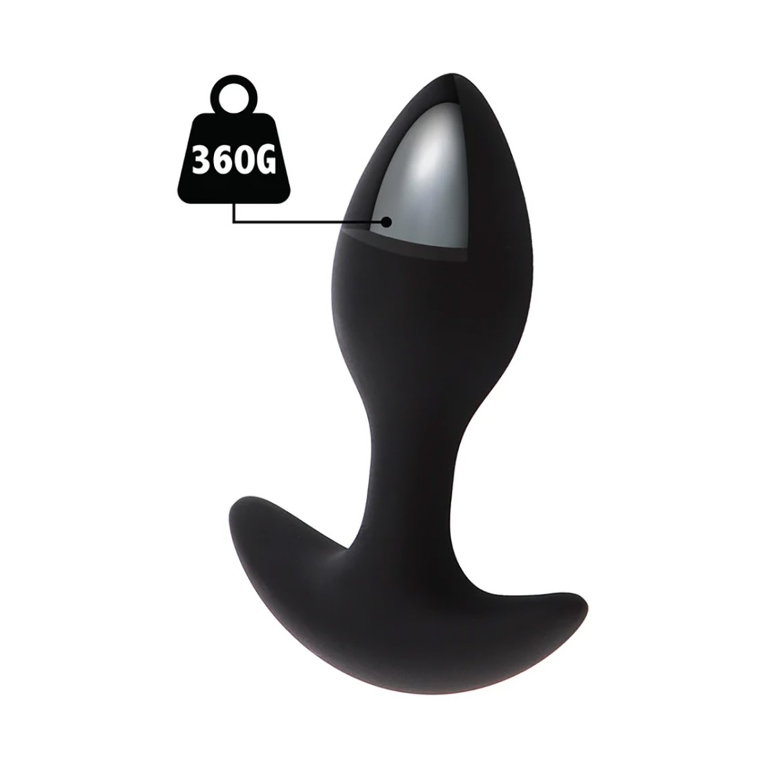 PLUG ANALE IN SILICONE LIQUIDO CON PESO INTERNO...