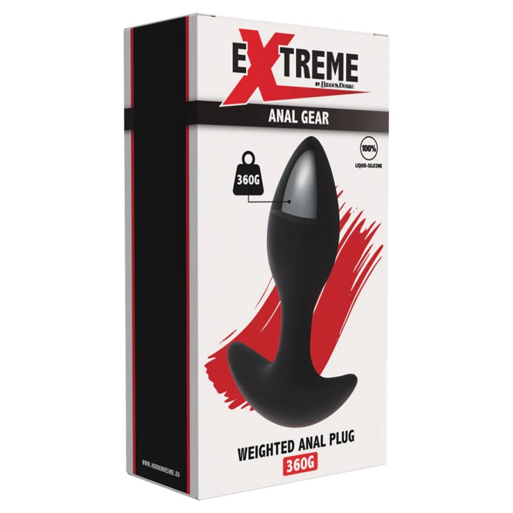 PLUG ANALE IN SILICONE LIQUIDO CON PESO INTERNO 360G...