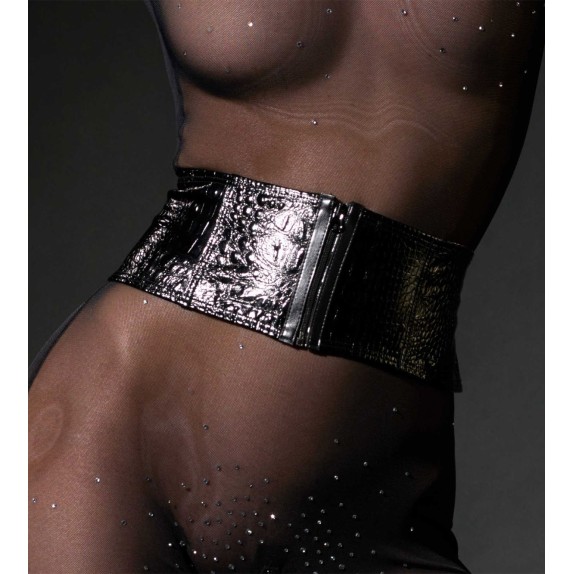copy of CINTURA SEXY PER DONNA CON TRAMA ANIMALIER COCCODRILLO NERA CATANZARO