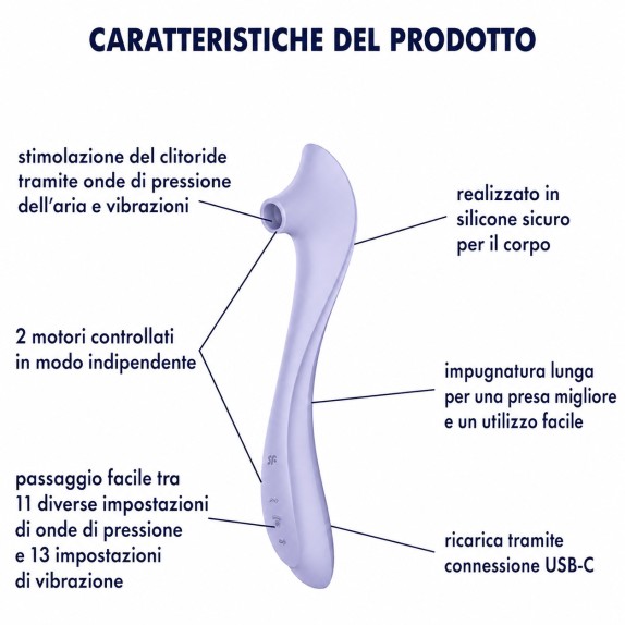 copy of STIMOLATORE CLITORIDEO EASY LOVER CON SUZIONE E VIBRAZIONE SATISFYER