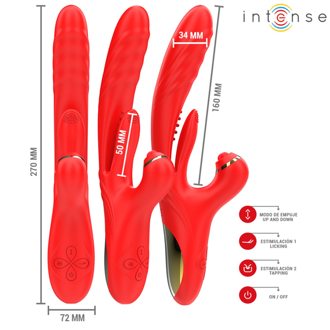 VIBRATORE RABBIT ROSALIA CON MOVIMENTO A SPINTA...