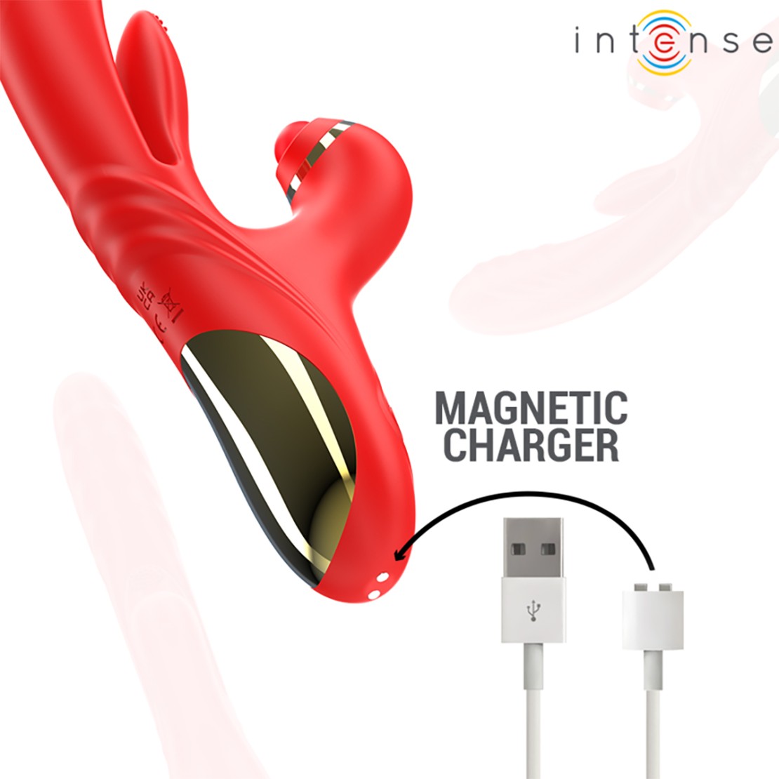 VIBRATORE RABBIT ROSALIA CON MOVIMENTO A SPINTA...
