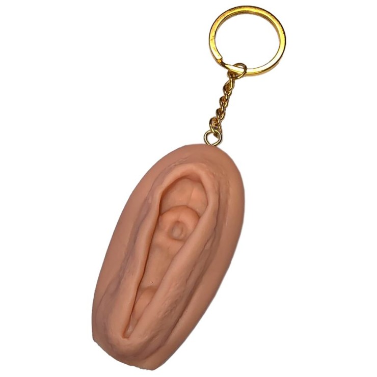PORTACHIAVE A FORMA DI VAGINA IN DUE COLORI GADGET SCHERZOSO 2