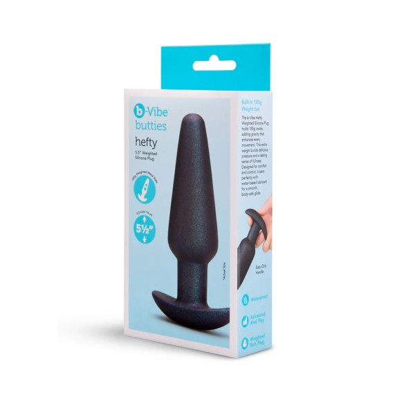 HEFTY PLUG ANALE IN SILICONE CON DOPPIO PESETTO INTERNO B-VIBE