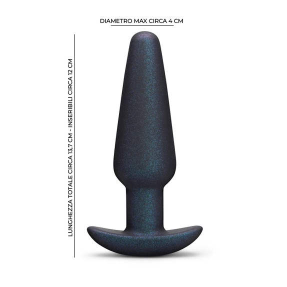 HEFTY PLUG ANALE IN SILICONE CON DOPPIO PESETTO INTERNO B-VIBE