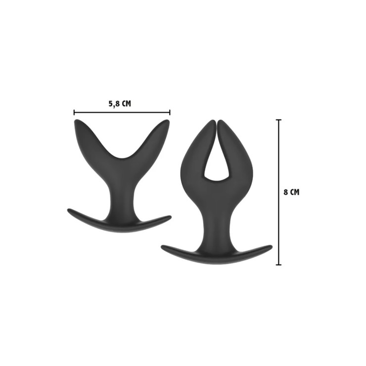 PLUG ANALE IN SILICONE CON FORMA AD ANCORA VARIE MISURE 2