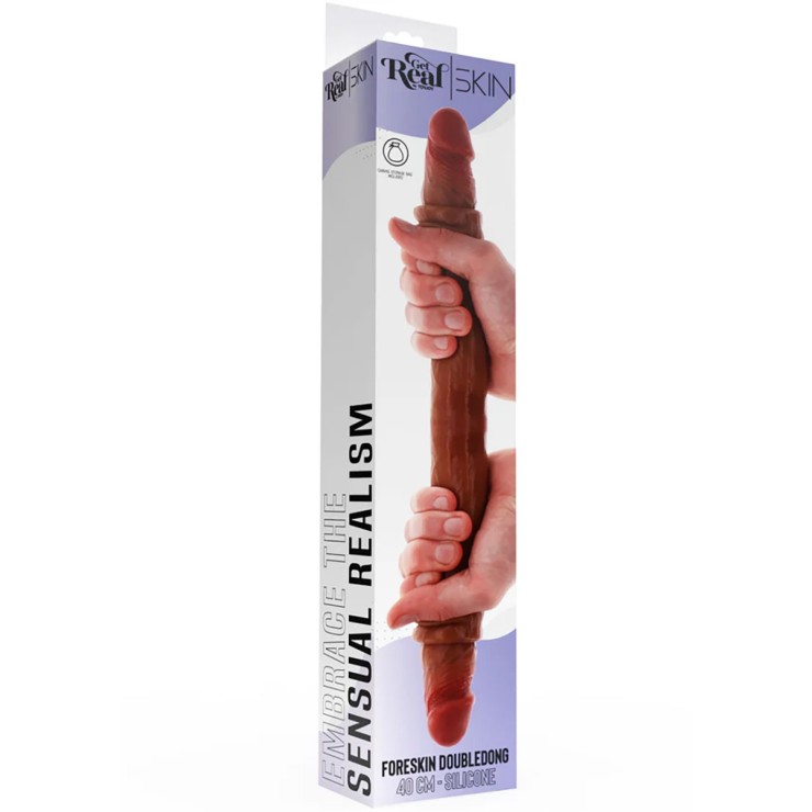 FALLO DOPPIO REALISTICO IN SILICONE CON PELLE SCORREVOLE...