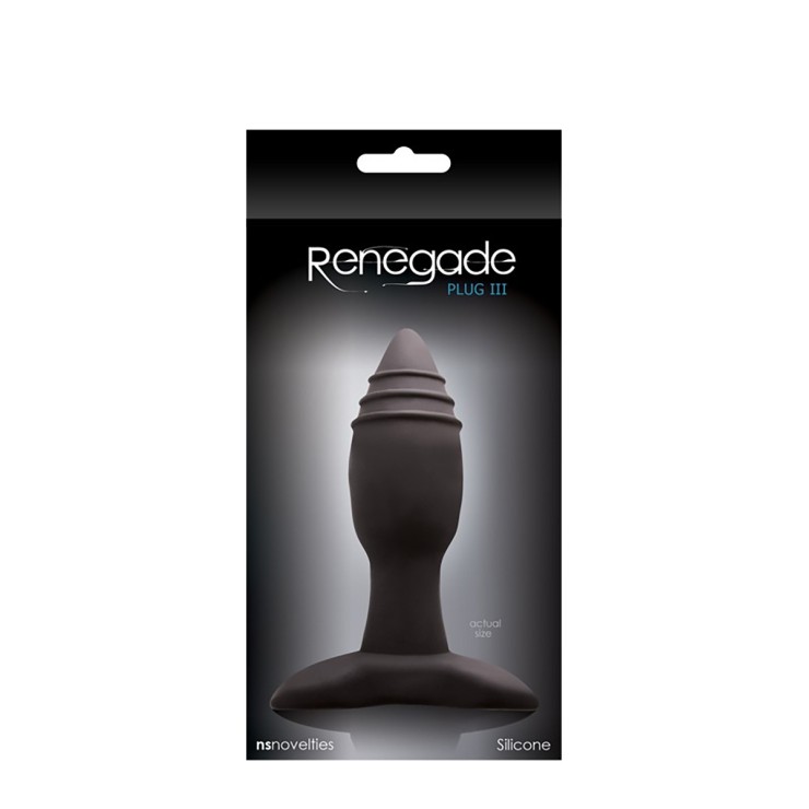 RENEGADE BUTT PLUG III TAPPO ANALE IN SILICONE