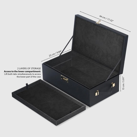 BOX PORTA SEX TOYS CON COMBINAZIONE E DOPPIO SCOMPARTIMENTO