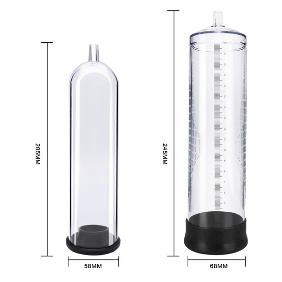 POMPA SVILUPPATRICE PER PENE MAX 0.2 MANUALE CON 3 GUAINE