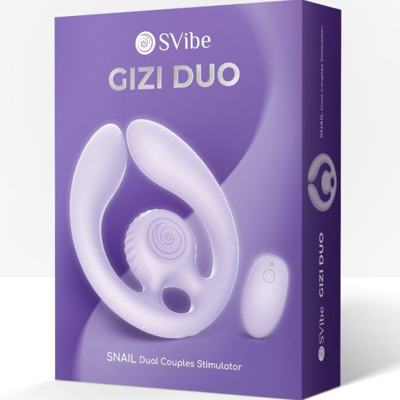 SEX TOY DOPPIO DI COPPIA STRAP-LESS TELECOMANDO LESBICHE O PEGGING GIZI DUO