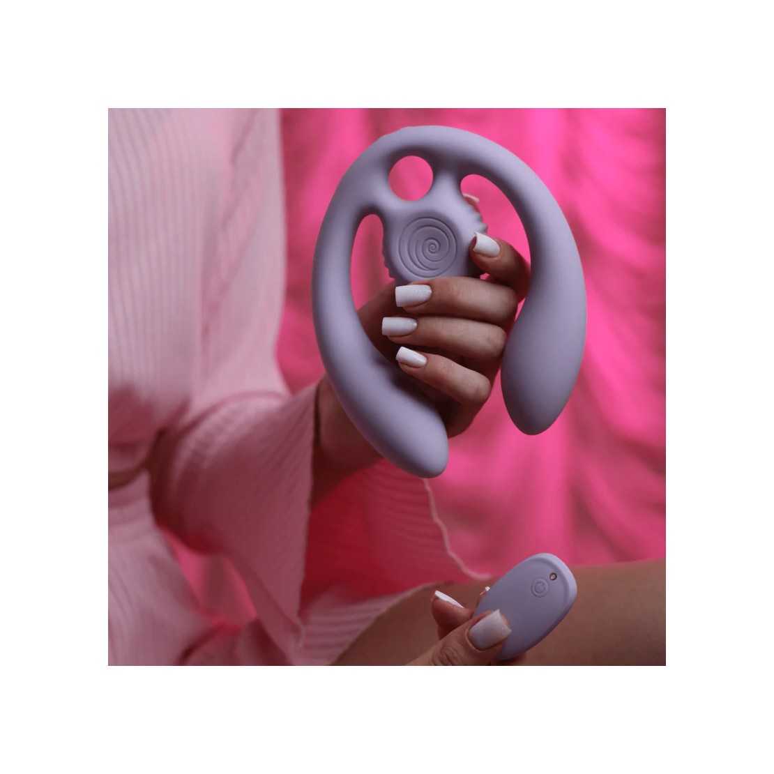 SEX TOY DOPPIO DI COPPIA STRAP-LESS TELECOMANDO...