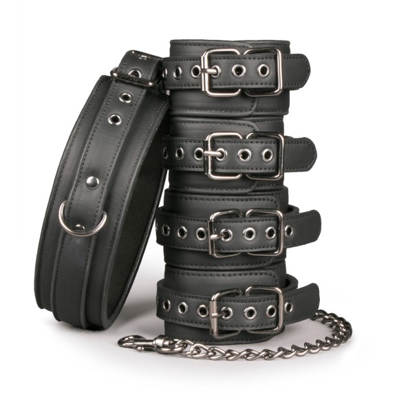copy of SET BONDAGE CON COLLARE MANETTE E CAVIGLIERE CON CATENA RESTRAINT SET