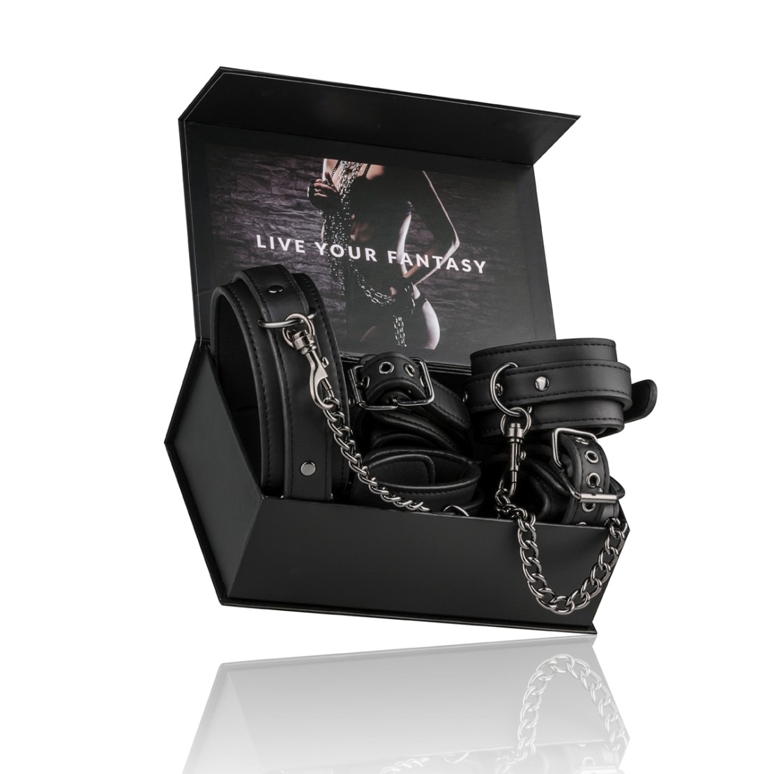 SET 6 PEZZI CON COLLARE MANETTE E CAVIGLIERE...