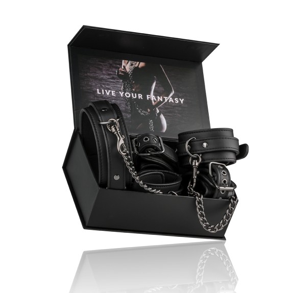 copy of SET BONDAGE CON COLLARE MANETTE E CAVIGLIERE CON CATENA RESTRAINT SET