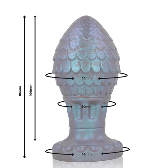 TAPPO ANALE MONSTAR IN SILICONE A FORMA DI UOVO DI DRAGO VRAKOS
