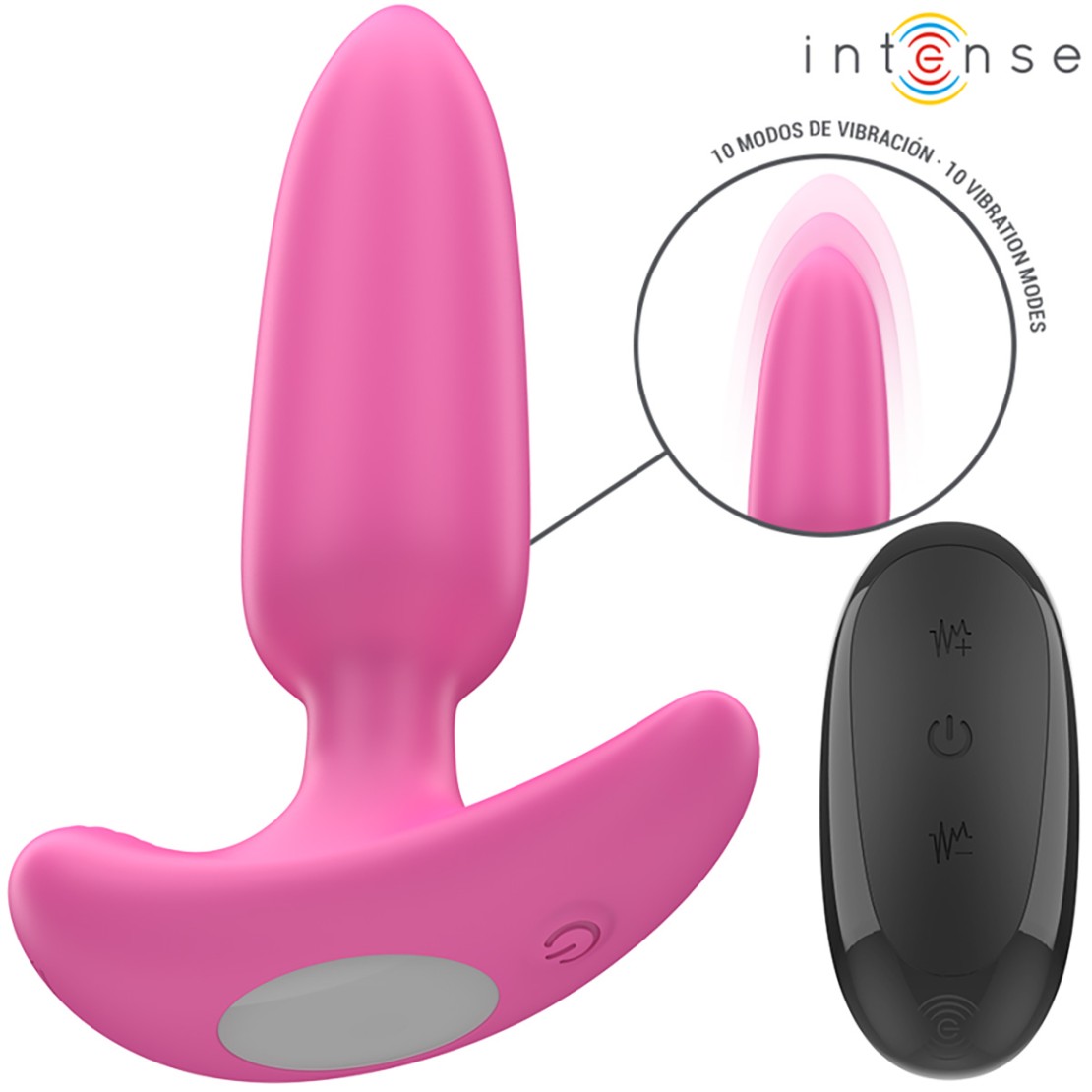 PLUG ANALE PICCOLO ROSA VIBRANTE CON...