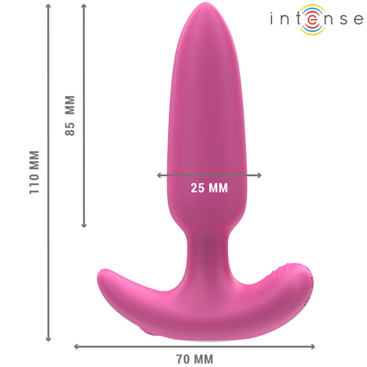 PLUG ANALE PICCOLO ROSA VIBRANTE CON TELECOMANDO ROSS... 2