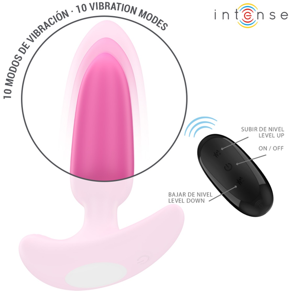 PLUG ANALE PICCOLO ROSA VIBRANTE CON...