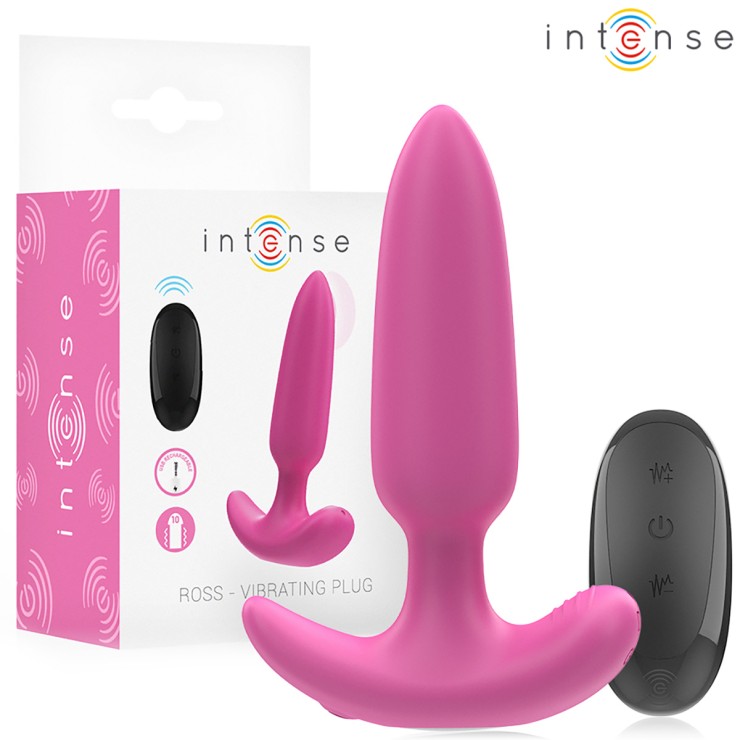 PLUG ANALE PICCOLO ROSA VIBRANTE CON TELECOMANDO ROSS...