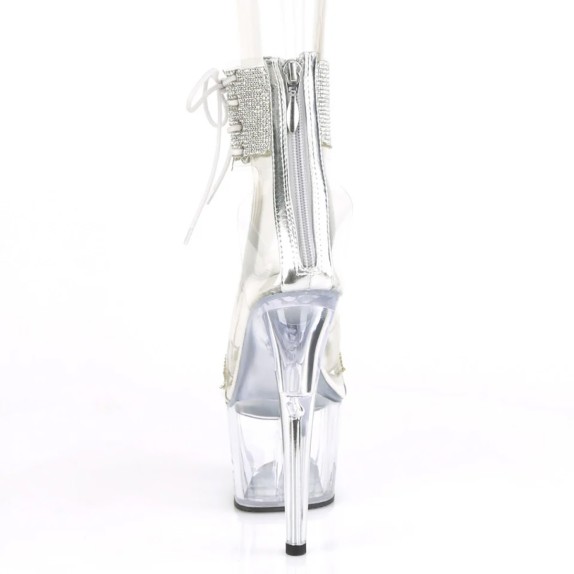 SANDALI SEXY CON CINTURINO E LACCI PER DONNA CON STRASS PLEASER