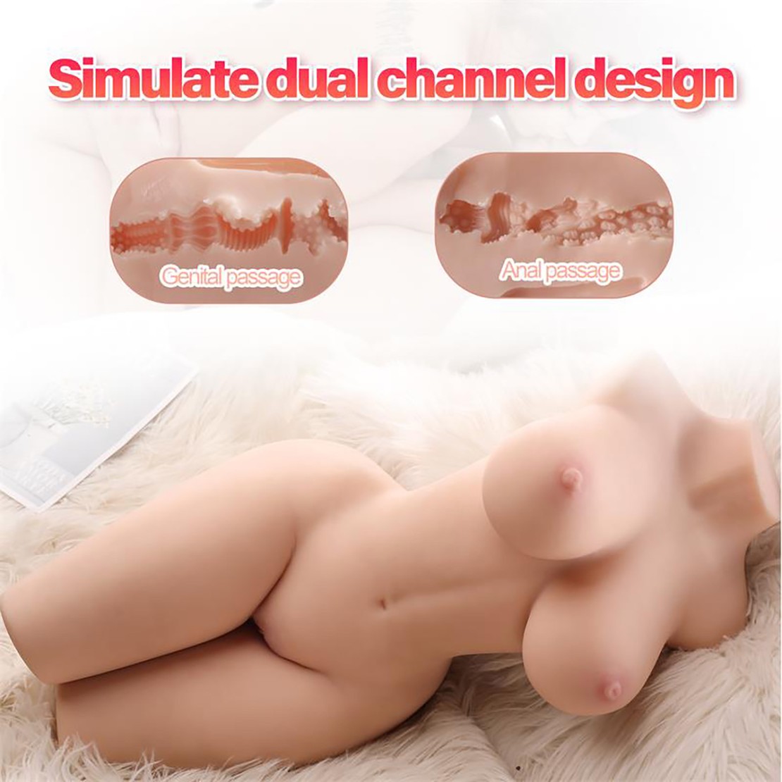PAGE TORSO BAMBOLA REALISTICA SEXY CON ANO E...