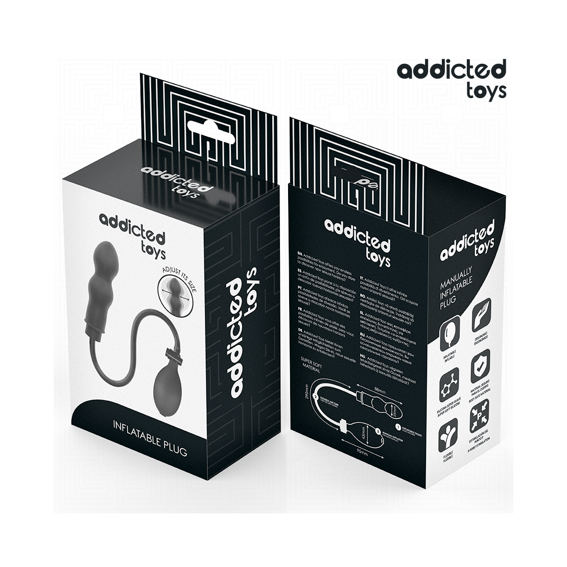 PLUG ANALE GONFIABILE CON FORMA ALLUNGATA...