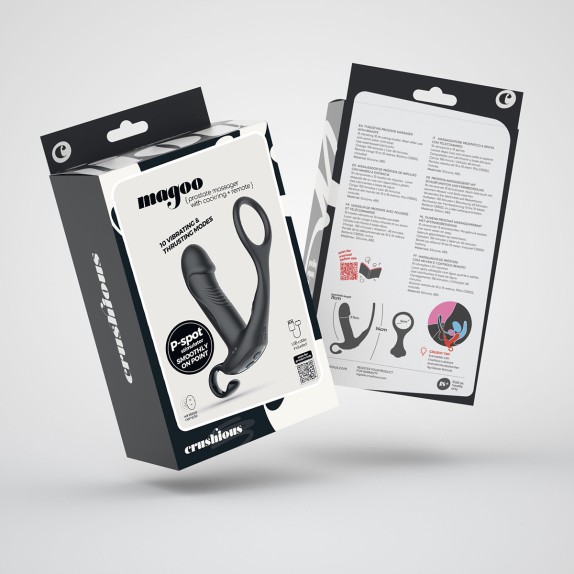 MASSAGGIATORE PROSTATICO WIRELESS CON ANELLO E MOVIMENTO SU E GIÙ MAGOO