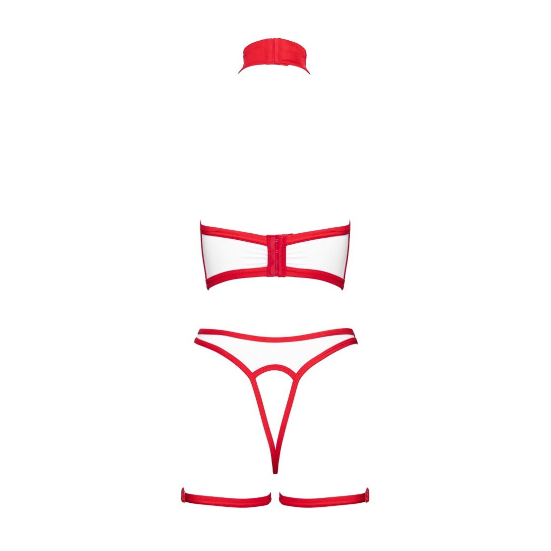 COSTUME INFERMIERA 2 PEZZI STILE HARNESS CON...