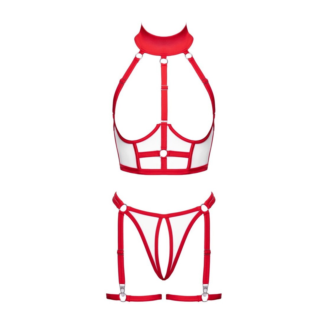 COSTUME INFERMIERA 2 PEZZI STILE HARNESS CON...