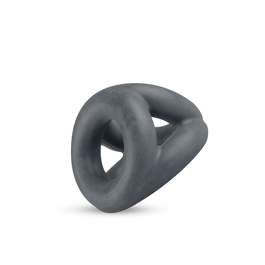 ANELLO TRIPLO IN SILICONE NERO MORBIDO PER...
