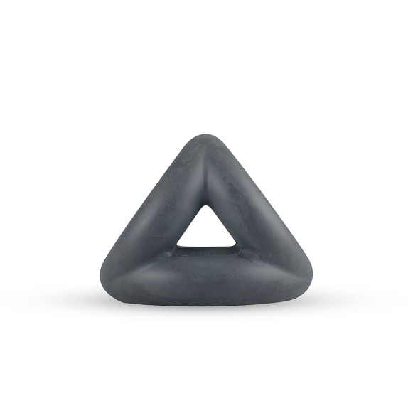 ANELLO TRIPLO IN SILICONE NERO MORBIDO PER MIGLIORI EREZIONI