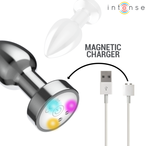 PLUG ANALE VIBRANTE IN METALLO CON LUCI LED E TELECOMANDO WIRELESS VARIE DIMENSIONI