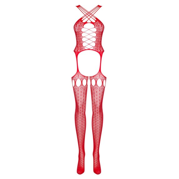copy of TUTA CATSUIT SEXY PER DONNA A RETE EFFETTO REGGICALZE G313 OBSESSIVE
