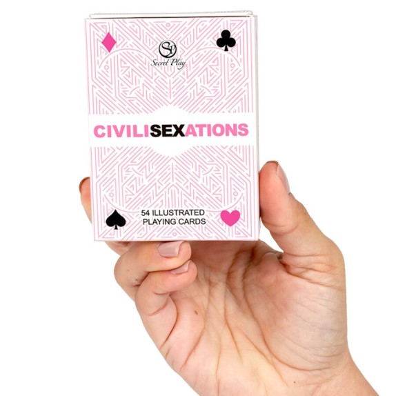 GIOCO DI CARTE DA POKER CON POSIZIONI DEL KAMAUSTRA ISPIRATE A 4 CIVILITA' CIVILISEXATIONS