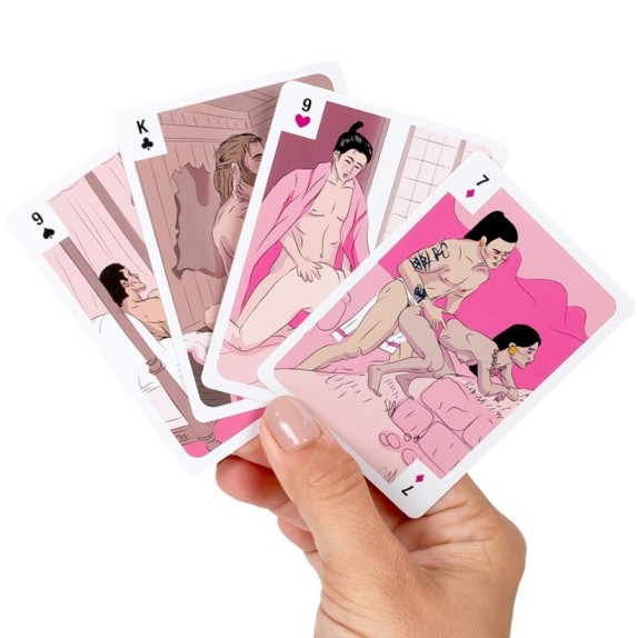 GIOCO DI CARTE DA POKER CON POSIZIONI DEL KAMAUSTRA ISPIRATE A 4 CIVILITA' CIVILISEXATIONS