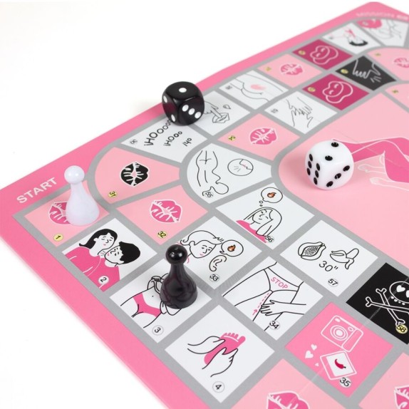 GIOCO EROTICO DA TAVOLO PER COPPIE CON DADI, PEDINE E SFIDE PICCANTI MISSION 69